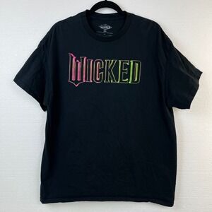 Wicked Broadway Musical Graphic Tee XL Black Unisex